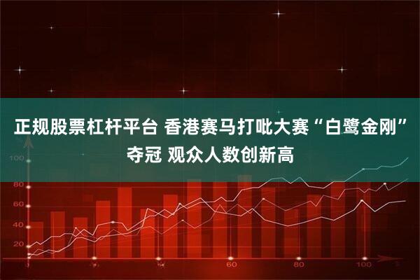 正规股票杠杆平台 香港赛马打吡大赛“白鹭金刚”夺冠 观众人数创新高
